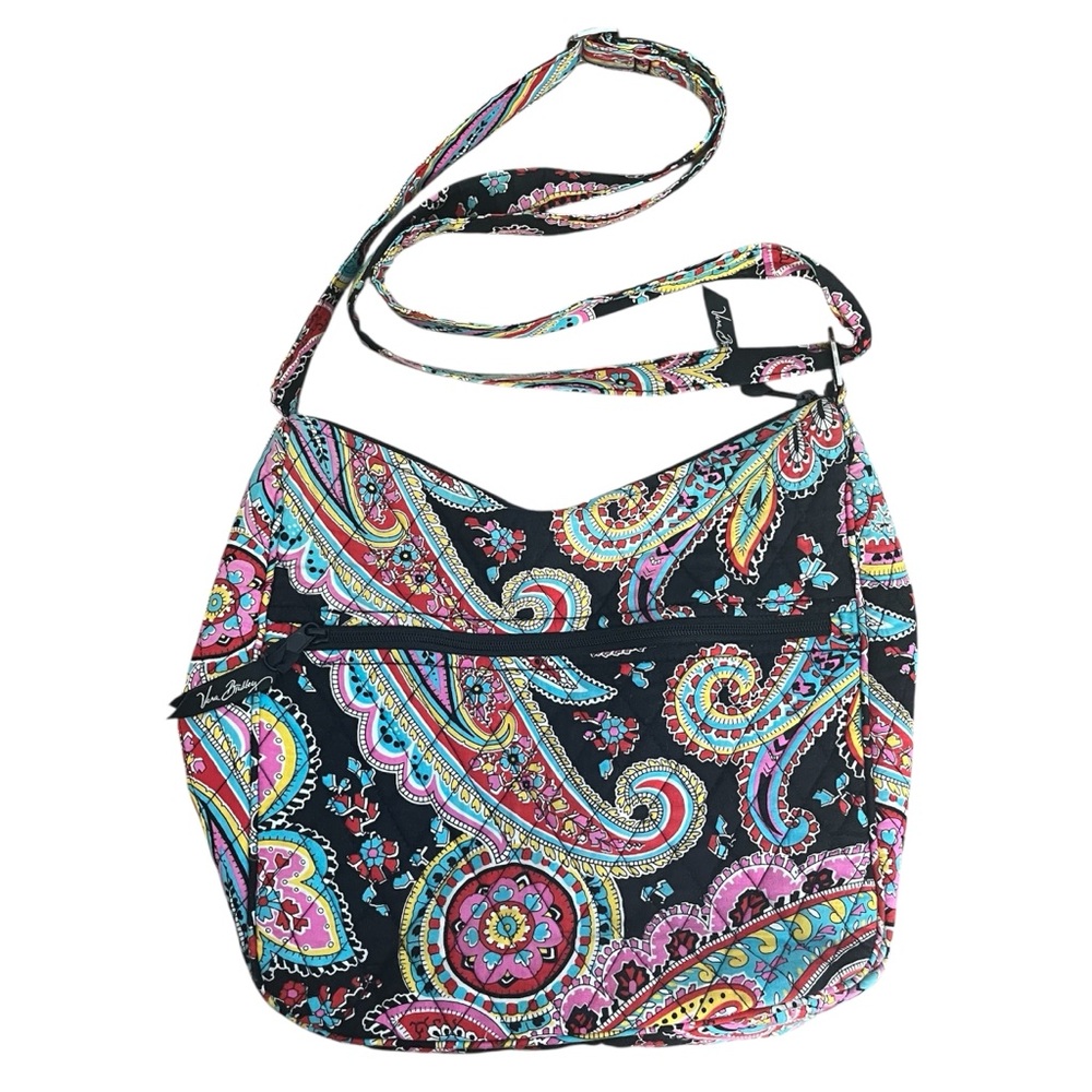Vera Bradley Black Pink Parisian Paisley Quilt Bag